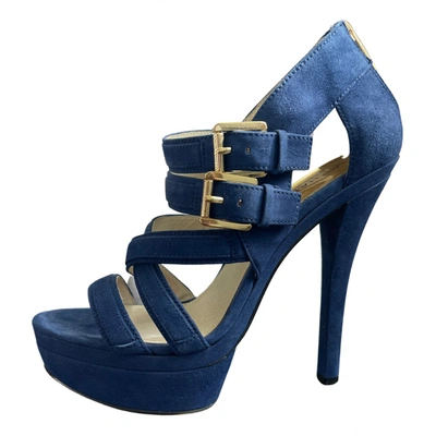 Pre-owned Michael Kors Leather Sandals In Blue