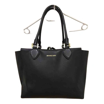 Pre-owned Michael Kors Leather Tote In Black