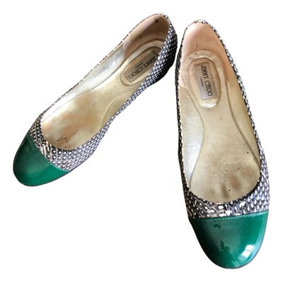 Pre-owned Jimmy Choo Patent Leather Ballet Flats In Multicolour