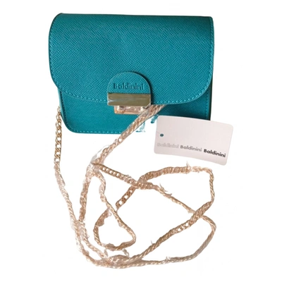 Pre-owned Baldinini Leather Handbag In Turquoise