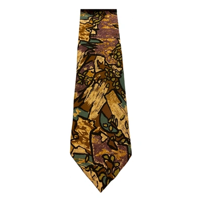 Pre-owned Courrèges Silk Tie In Multicolour