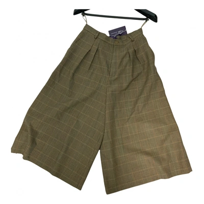 Pre-owned Ralph Lauren Wool Trousers In Brown