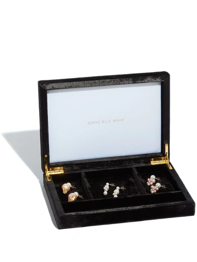 Sophie Bille Brahe Trésor Velvet Jewellery Box In Black