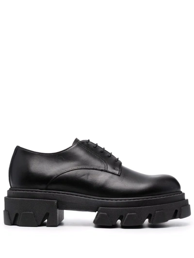 P.a.r.o.s.h Parosh Lace-up Chunky-sole Shoes In Black