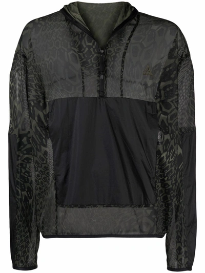 Nike Acg Happy Arachnid Lightweight Jacket In Sequoia/black
