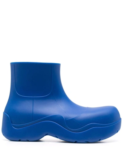 Bottega Veneta Puddle Waterproof Chelsea Rain Boot In Blue