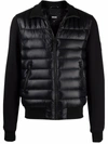 Mackage Collins Padded-front Panel Jacket In Black