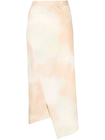 Vivienne Westwood Sky-print Infinity Midi Skirt In Neutrals