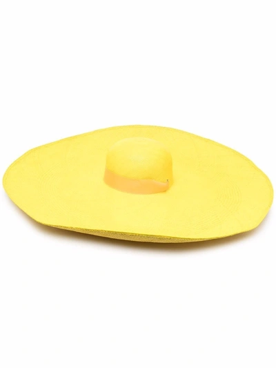 Sensi Studio Oversized Sun Hat In Yellow