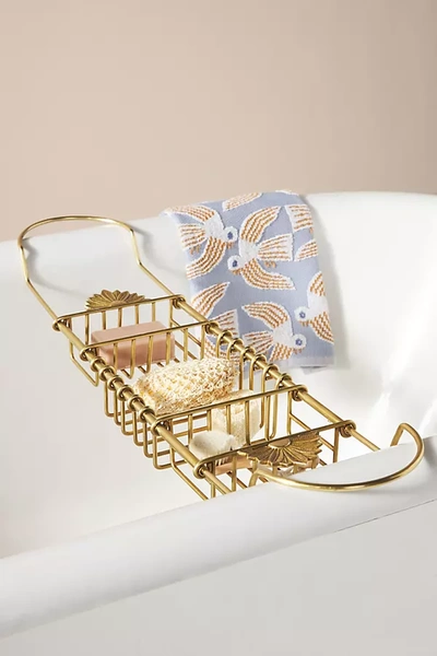 Anthropologie Demeter Bath Caddy In Brown