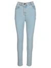 BALMAIN HIGH WAIST DENIM,WF1MF000D1386FC