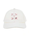 OFF-WHITE WOMAN WHITE BASEBALL CAP WITH PINK ARROWS,OWLB014F21FAB001 6130