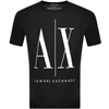 Armani Exchange T-shirt With Ax Print In Black