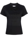 OPENING CEREMONY BOX LOGO FEM T-SHIRT BLACK BLACK