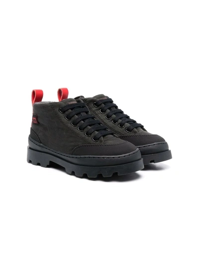 Camper Brutus Lace-up Boots In Black