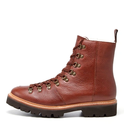 Grenson Brady Leather Ankle Boots In Brown