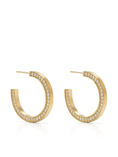 Completedworks Topaz-embellished Hoop Earrings In Gold