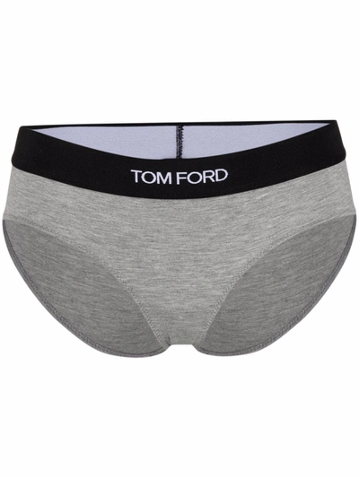 Tom Ford Signature Boy Short In Grey