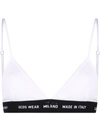 Gcds Logo-underband Triangle Bra In 白色