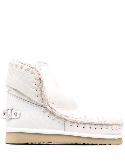 MOU ESKIMO 18 LOGO-EMBELLISHED ANKLE BOOTS