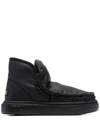 Mou Mini Eskimo Platform Black Boot In Black