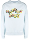 Martine Rose Graphic Print Sweatshirt In 蓝色