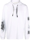Alyx Graphic-print Pullover Hoodie In 白色