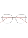 Hugo Boss Oversize-frame Glasses In 银色