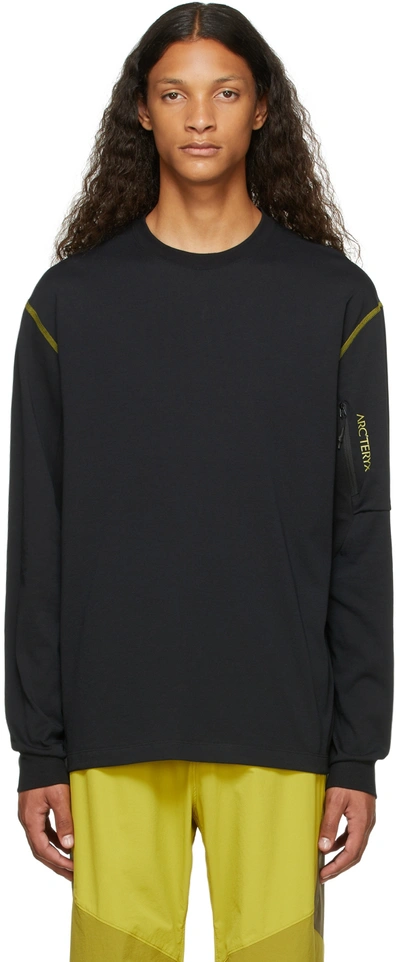 Arc'teryx System A Black Copal Bird Long Sleeve T-shirt ModeSens
