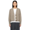 Loulou Studio Tiberine Mélange Wool And Cashmere-blend Cardigan In Butter Cream