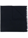 TOM FORD RAW-EDGE KNITTED SCARF