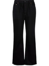 Alexander Wang Loose Fit Wide Leg Trousers In Black