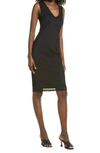 Afrm Ariana Sleeveless Dress In Noir