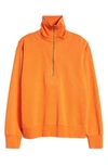 Alex Mill Half Zip Pullover In Orange