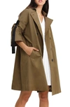 Belle & Bloom Russian Romance Trench Coat In Military
