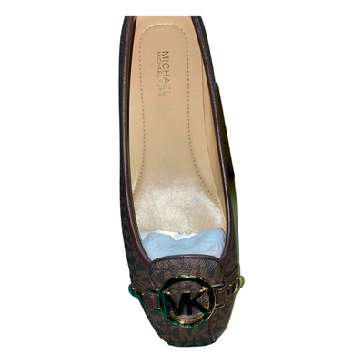 Pre-owned Michael Kors Leather Ballet Flats In Brown