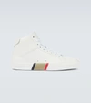 BURBERRY RANGLETON HIGH-TOP LEATHER trainers,P00571341