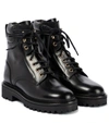 ISABEL MARANT CAMPA LEATHER COMBAT BOOTS,P00582393