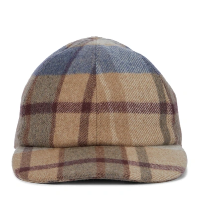 Gabriela Hearst Plaid Baseball Cap In Multicoloured