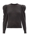 Frame Round-neck Recycled-cashmere Sweater In Charcoal Heather