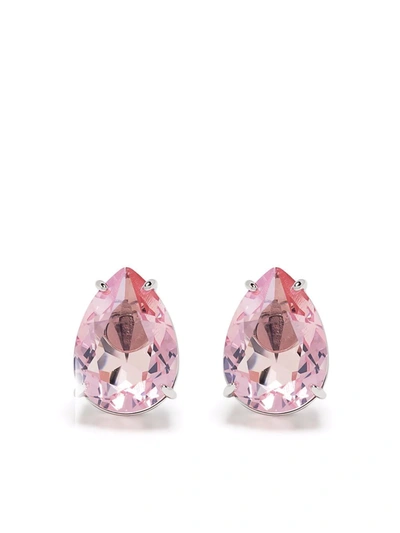 Swarovski Gema Crystal Stud Earrings In Pink