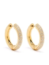 Swarovski Dextera Crystal Hoop Earrings In Gold