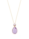 Swarovski Orbita Drop Cut Crystal Necklace In Gold