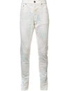 John Elliott The Cast 2 Sour Skittles Print Straight Jeans In White