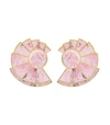 MONICA SORDO Pink Rhodonite Nautilus Ear-Fans