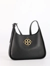 TORY BURCH MILLER SMALL HOBO LEATHER BAG BLACK