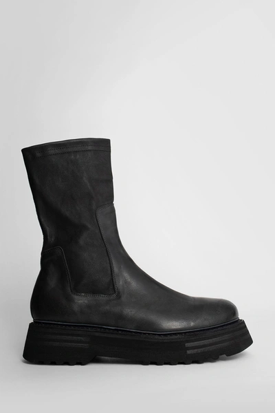 Guidi Slip-on Chunky Boots In Black
