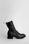Guidi Rear-zip Horse Leather Boots In Black