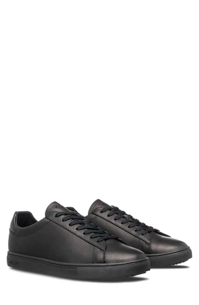 Clae Bradley Sneaker In Black Water Repellent Leather