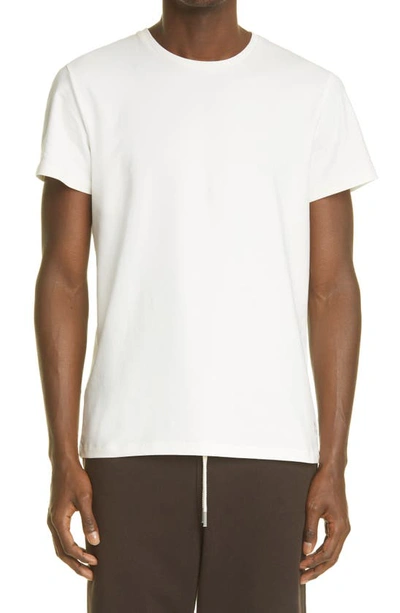 Jil Sander V-neck Cotton T-shirt In White